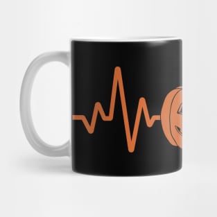 Pumpkin Heartbeat Halloween Mug